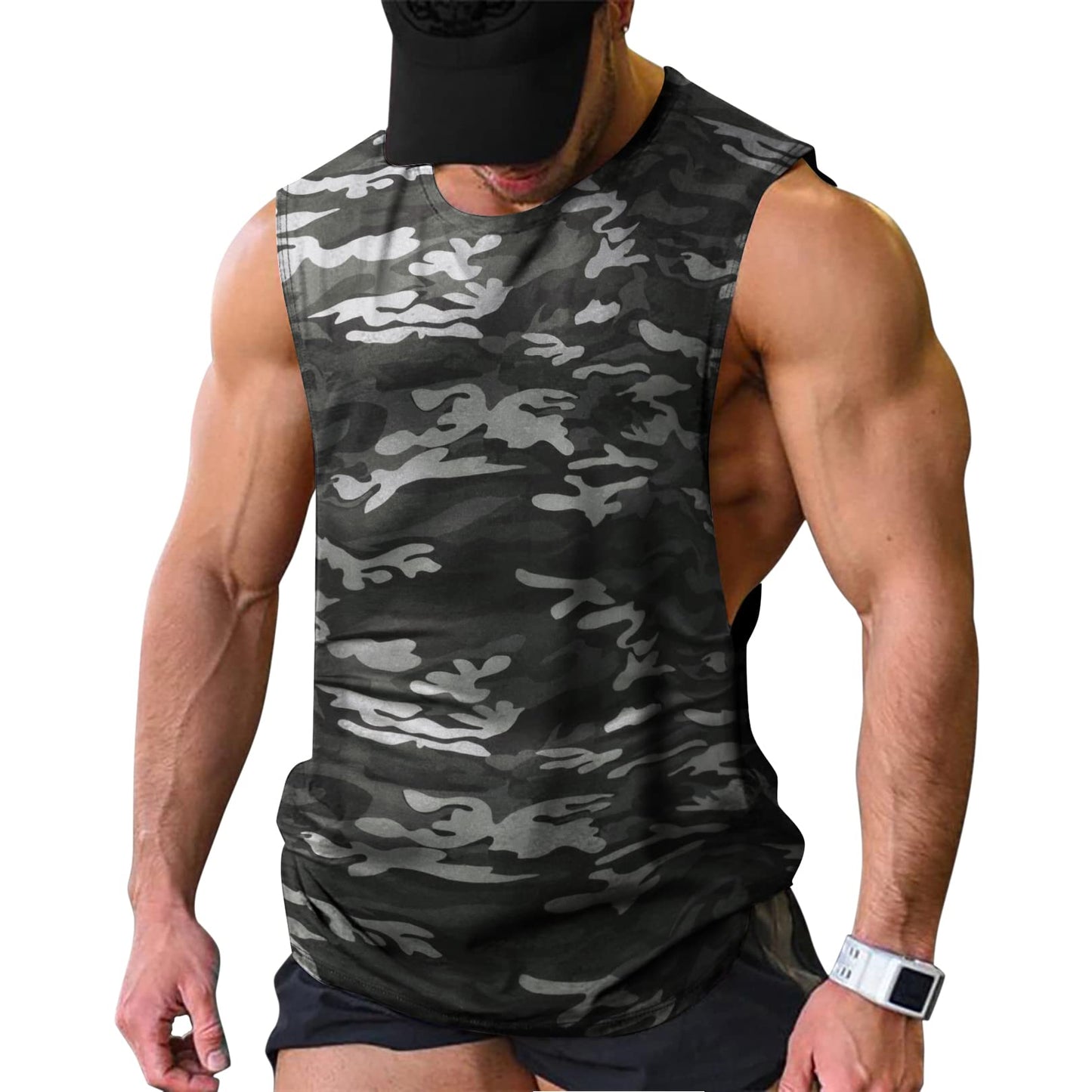 COOFANDY Men Workout Tank Top 2 Pack Gym Bodybuilding Sleeveless T Shirts