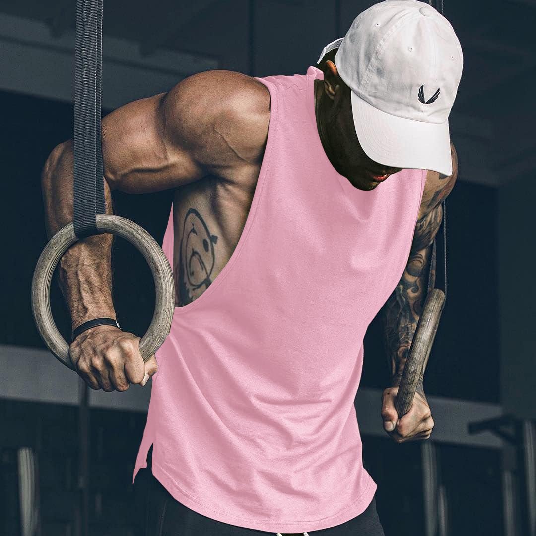 COOFANDY Men Workout Tank Top 2 Pack Gym Bodybuilding Sleeveless T Shirts