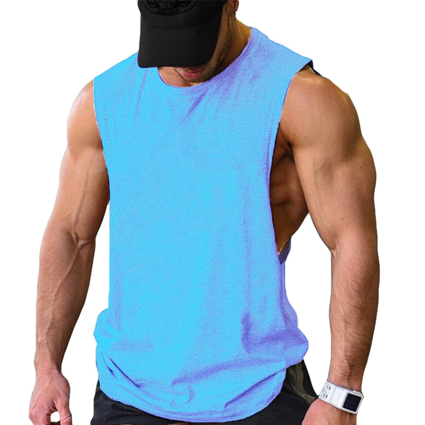 COOFANDY Men Workout Tank Top 2 Pack Gym Bodybuilding Sleeveless T Shirts