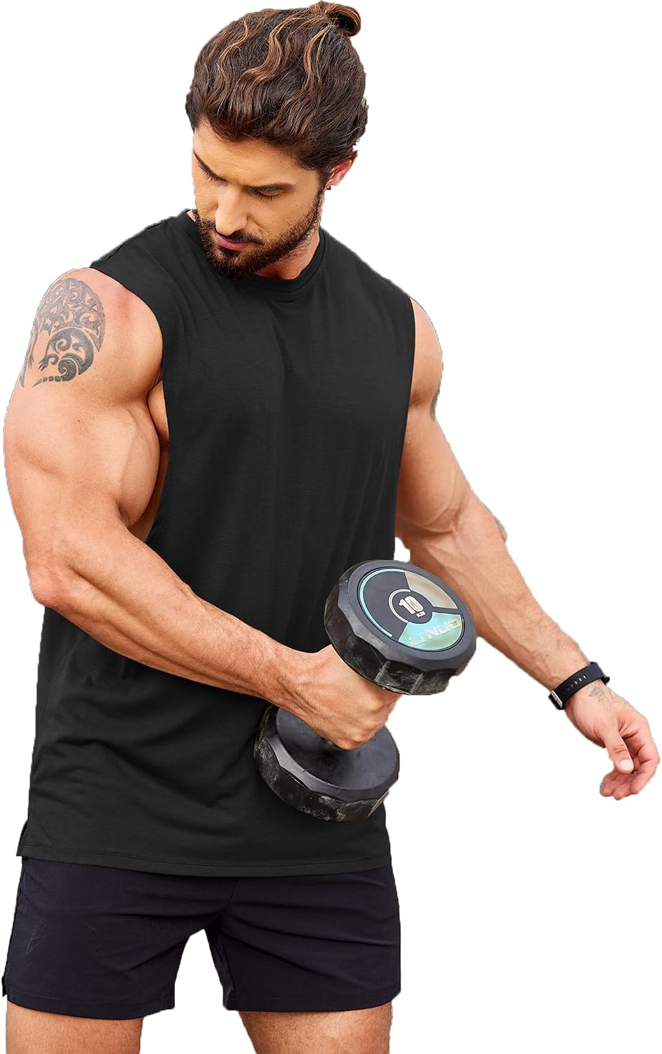 COOFANDY Men Workout Tank Top 2 Pack Gym Bodybuilding Sleeveless T Shirts