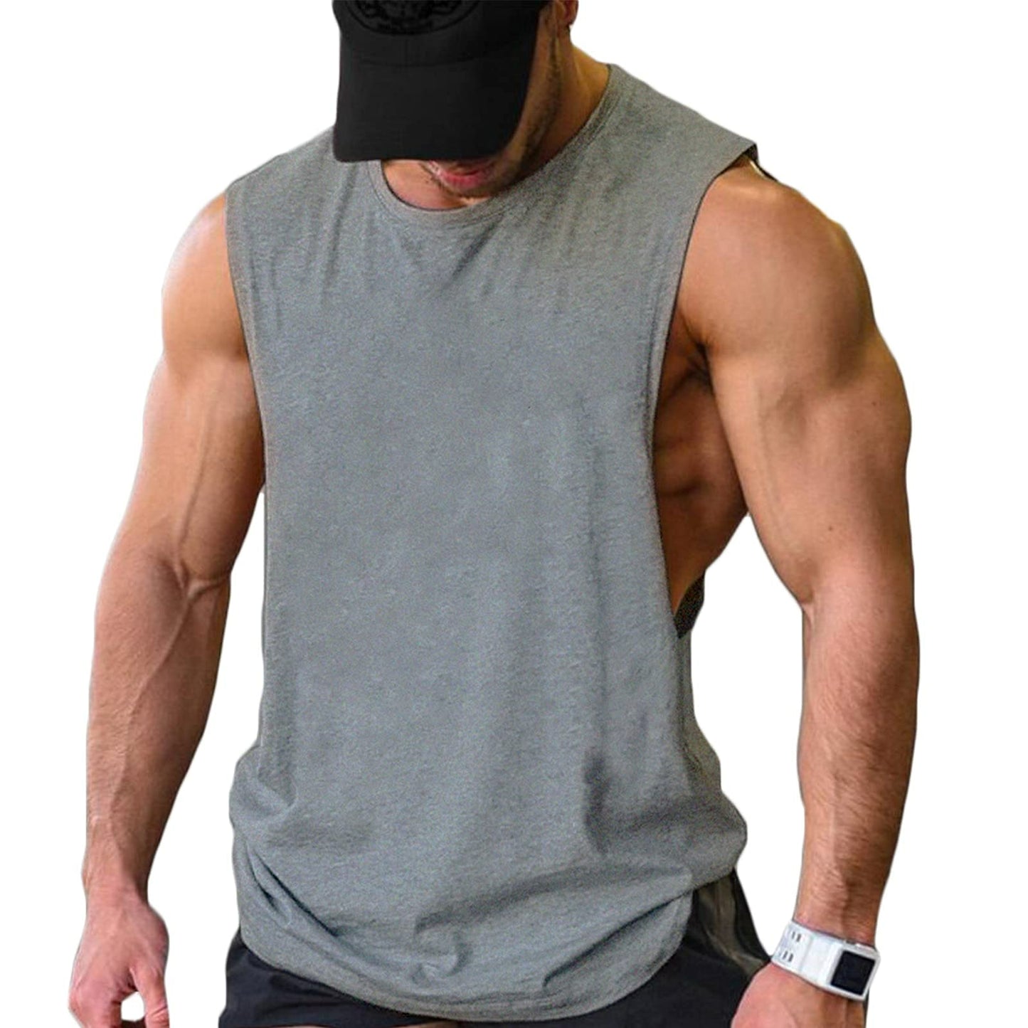 COOFANDY Men Workout Tank Top 2 Pack Gym Bodybuilding Sleeveless T Shirts